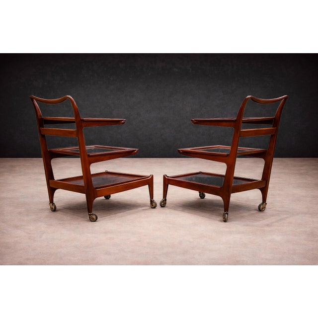 Brazilian Mid-Century Modern Bar Cart in Rosewood, Carlo Hauner and Martin Eisler, 1950s - Lot 532 For Sale - Image 10 of 14