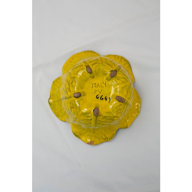 1950s Italian Majolica Yellow Cabbage Soup Tureens With Lids Glazed Terracotta – Set of 5 For Sale - Image 10 of 18