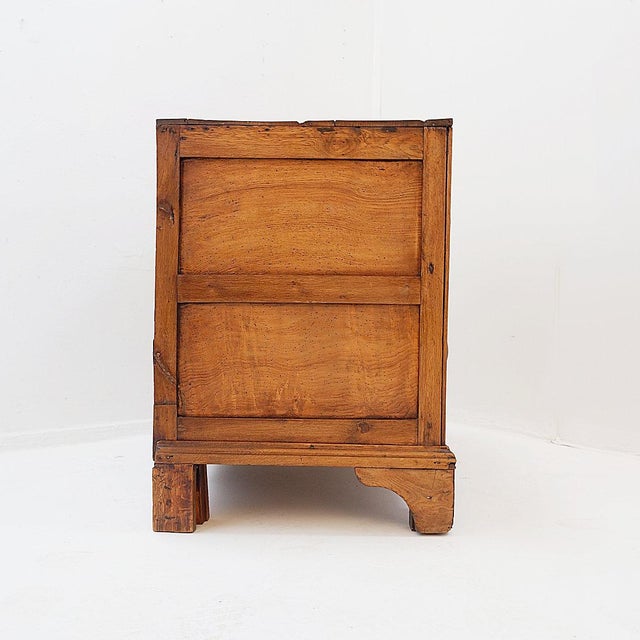 1930s Vintage Rustic Chest of Drawers with Two Drawers and Carved Legs, 1930s For Sale - Image 5 of 17