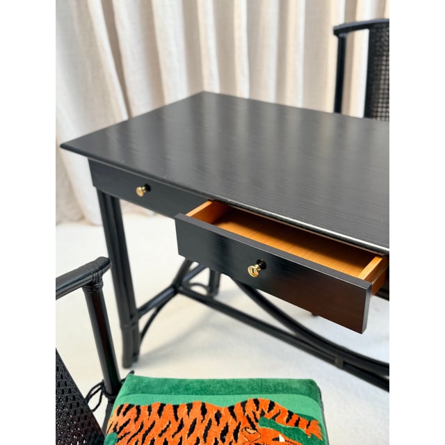 Desk Set with Jokhang Tiger Velvet Cushions from Gasparucci Italo, Italy, 1970s, Set of 3 For Sale - Image 3 of 14
