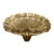 Vintage Brass Scallop Shell Trinket Dish — Footed Rococo Acanthus Catchall, Vide-Poche For Sale