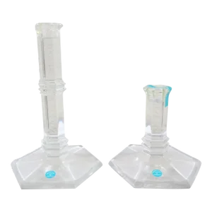 1980s Tiffany & Co. Bamboo Design Crystal Candlestick Holders - a Pair