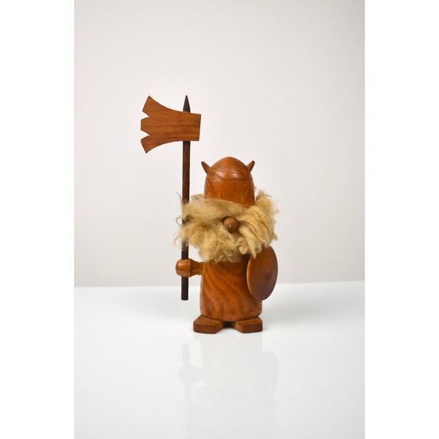 Vintage Danish Teak Viking Figures by Kay Bojesen, 1960s, Set of 3 For Sale - Image 9 of 15