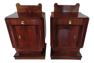 Art Deco Nightstands,1930s, Set of 2