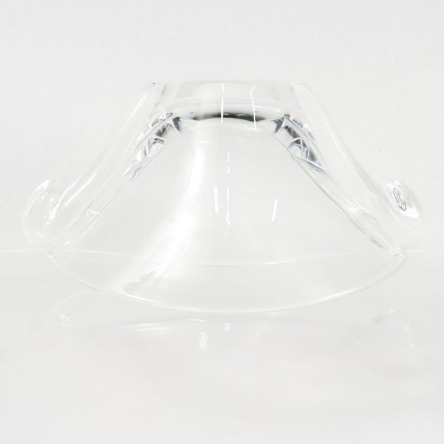 Mid-Century Modern Steuben Twin Scroll Oval Bowl For Sale - Image 11 of 13