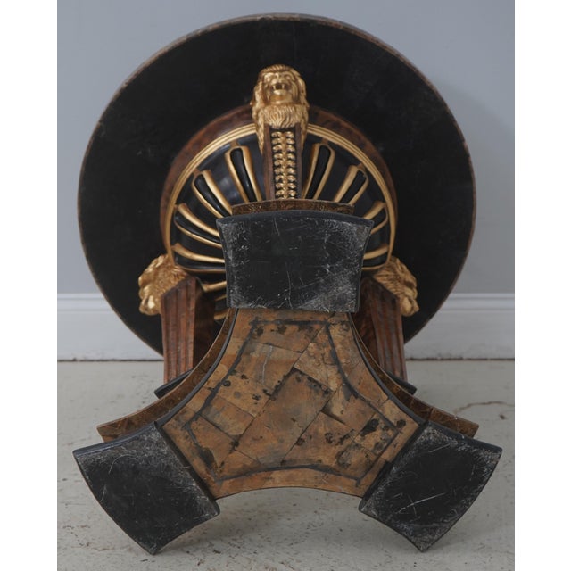 Italian Vintage Pietra Dura Marble Round Table For Sale - Image 15 of 15
