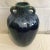 Mid-Century Modern Blue and Green Mid Century Ceramic Drip Glaze Urn/ Vase With Handles For Sale - Image 3 of 12