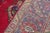 Textile Vintage Shabby Chic Tabriz Red/Blue Wool Rug - 6'9'' X 9'5'' For Sale - Image 7 of 9