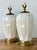 Vintage Boho Frederick Cooper Ginkgo Glazed Ceramic Lamps - A Pair For Sale In West Palm - Image 6 of 12