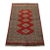 Bokhara Jaldar Rug 3’1” X 4’8” Red Wool Tribal Hand-Knotted Oriental Carpet For Sale