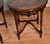 1930s Antique French Style Burl Mahogany Wood Side Tables Accent Round Tables For Sale - Image 4 of 16