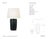AERIN by Visual Comfort Signature Klint 28" Table Lamp in Matte Black with Linen Shade Designer: AERIN Height: 28.25"...