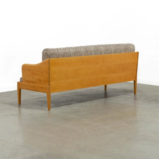 Mid century designer, Carl Malmsten "Gustavianus" sofa. Birch frame and original upholstery. Clean, modern lines...