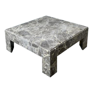 Vintage Boho Emperador Marble Coffee Table