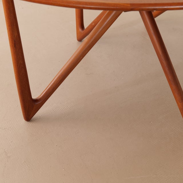 Teak Dining Table by Kurt Ostervig & Carl Madsen for P. Jeppesen Møbelfabrik, 1960s For Sale - Image 11 of 12