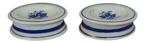 18th Century Chinese Export Porcelain Salt Cellars - A Pair