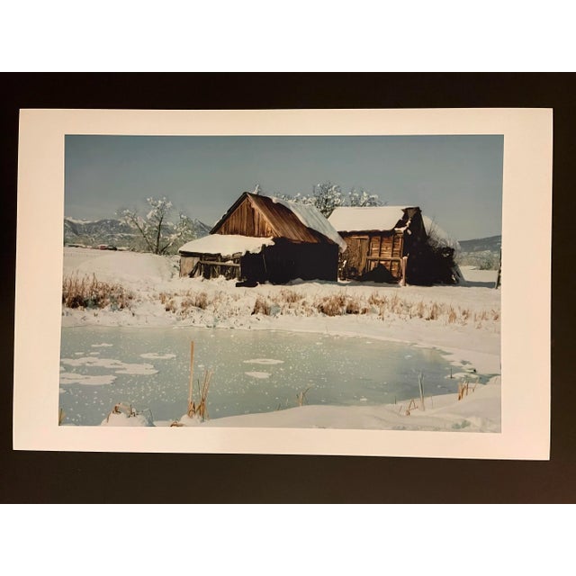 2000 - 2009 Gleb Derujinsky "Winter House on Pond" Contemporary Landscape Photograph Print For Sale - Image 5 of 5