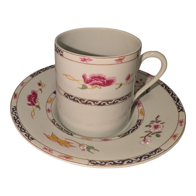 1980s Limoges "Formose" Demitasse Cup and Saucer For Sale