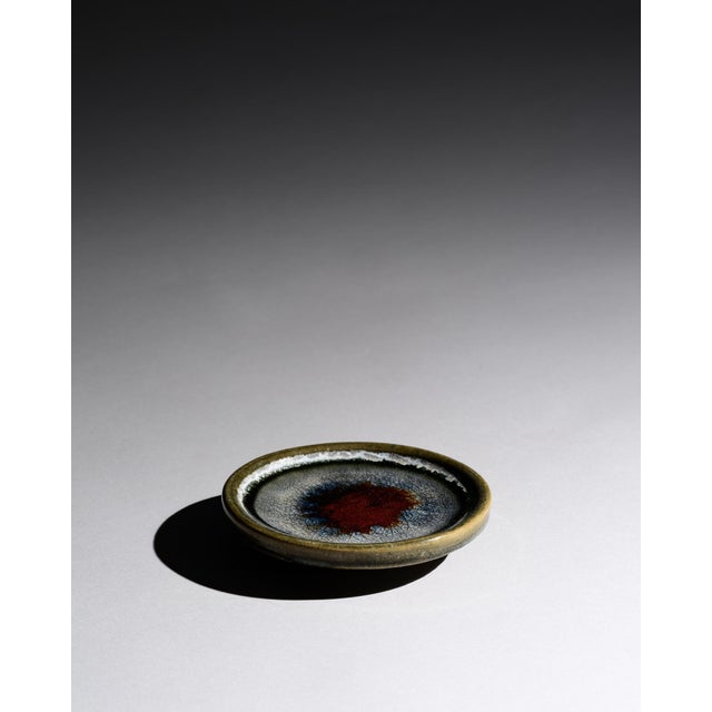 Ceramic Mineral Glaze Ceramic Plate Duo by Barbara Stehr, 1970s, Set of 2 For Sale - Image 7 of 16