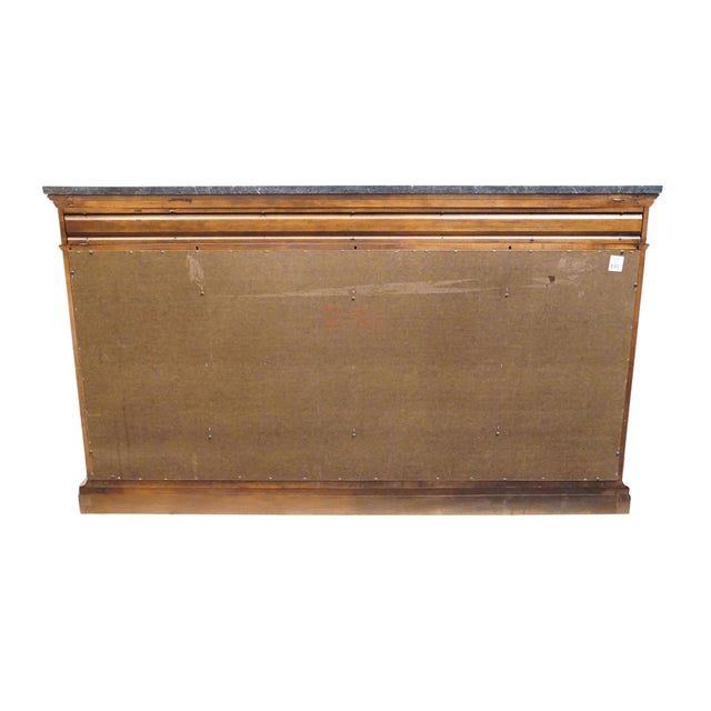 Bernhardt Furniture Solid Cherry Contemporary Italian Neoclassical Tuscan Style 73" Buffet W. Granite Top 802-133 For Sale - Image 14 of 16