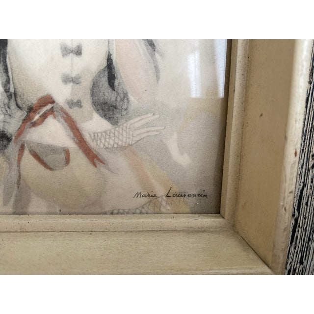 Pink Mid 20th Century Portrait Prints After Marie Laurencin, Framed - Set of 2 For Sale - Image 8 of 11