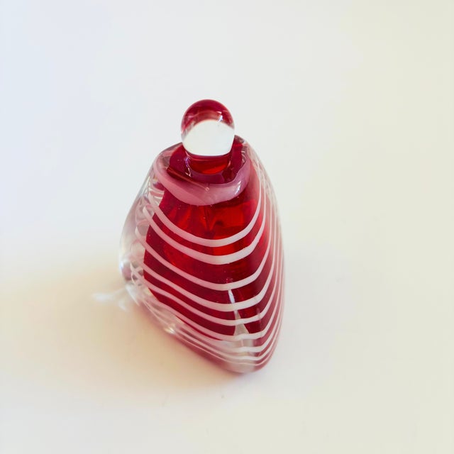 Contemporary Art Glass Perfume Bottle With Dauber For Sale - Image 3 of 13