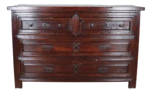 Large Spanish Oak Commode
