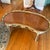 1940s French Provincial Style Kidney-Shaped 5 Leg Coffee Table With Inlaid Marquetry Top and Glass Overlay For Sale - Image 14 of 18