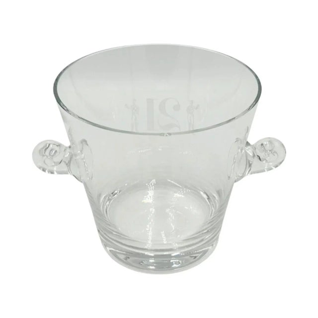Vintage the 21 Club Nyc Restaurant Crystal Ice Bucket Tiffany & Co. Barware For Sale - Image 12 of 13