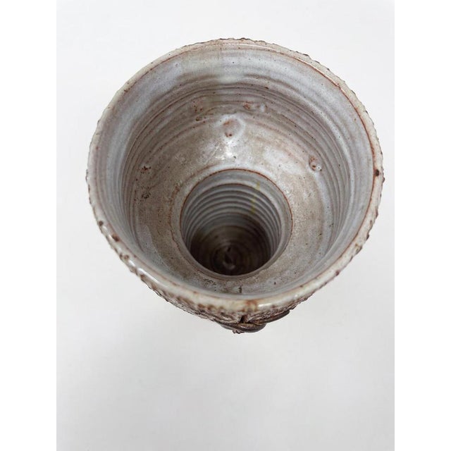 Mid-Century Modern Vase attributed to Thérèse Bataille for Dour Belgium For Sale - Image 6 of 8