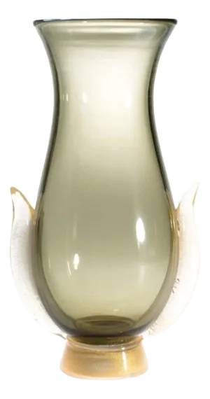 Blown Smoked Murano Glass Vase from YourMurano