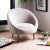 Taupe Tufted Tub Chair in Pale Taupe For Sale - Image 8 of 9
