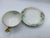 Art Nouveau Antique William Guerin & Co. (w.g. & Co.) Limoges Footed Cup and Saucer Gilt Dragonfly Handle For Sale - Image 3 of 3