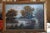 Mid 20th Century B. M. Brown Signed Autumn Cottage Landscape Oil Painting in Wide Gilt Frame For Sale - Image 9 of 18