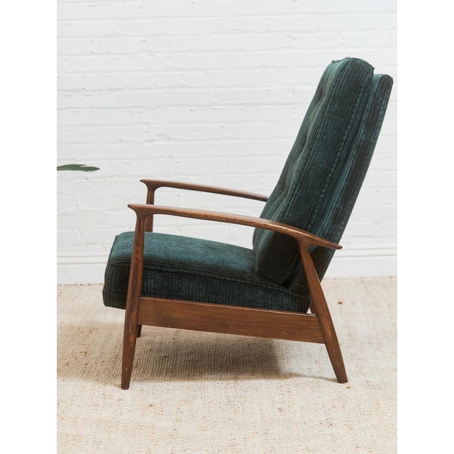 Mid-Century Modern Mid 20th Century Styled After Mid Century Modern Upholstered Milo Baughman Armchair For Sale - Image 3 of 11