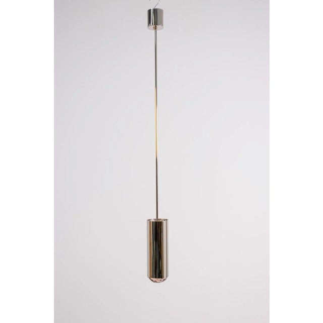 Metal Italian Pendant Lamp in Brass and Pink Art Glass from Ghirò Studio For Sale - Image 7 of 7