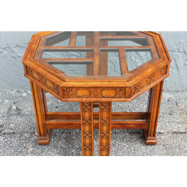 A vintage fretworked Occasional Table.