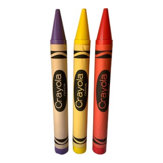 Set of 3 Pop Productions Nyc Oversized Crayola Crayons | 1978 | Pop Art For Sale