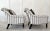 Ivory (2) Ralph Lauren Mayfair Tufted Chairs in Ebony and Ivory Silk For Sale - Image 8 of 14