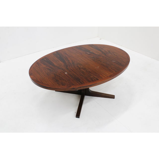 Wood Vintage Danish Oval Extendable Dining Table from Dyrlund, 1960s For Sale - Image 7 of 9