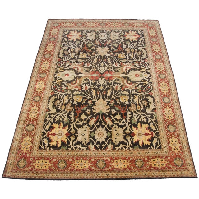 Fine Indian Serapi Design Rug - 9'9" X 14'3" For Sale - Image 11 of 13