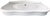 Art Deco Large 36" Wide White Porcelain Console Sink With Porcelain Legs For Sale - Image 3 of 18