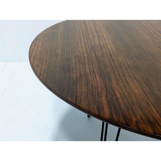 Wooden Hairpin Dining Table For Sale - Image 4 of 16