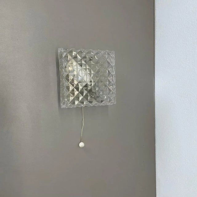 Article: wall light producer: in style of orrefors lighting origin: germany. Age: 1970s. : original 1970s modernist german...