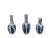 18th Century Chinese Porcelain Dollhouse Miniatures Blue and White Kangxi Vases Three miniature Chinese porcelain...