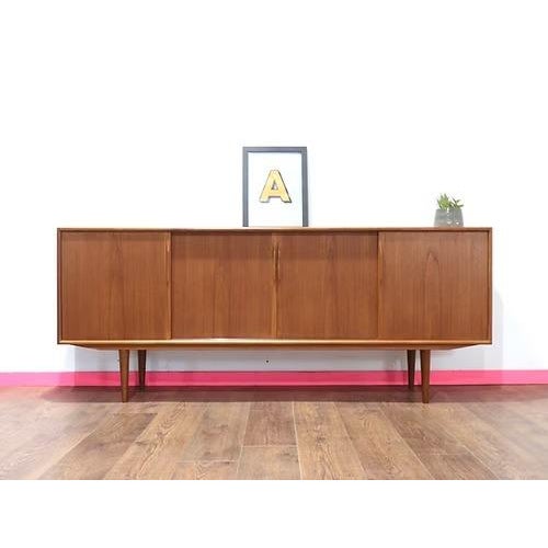 Axel Christensen 1960s Mid Century Modern Vintage Teak by Axel Christensen Danish Sideboard Credenza G Plan Style For Sale - Image 4 of 14