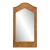 Coastal Pencil Reed Tall Arched Rectangular Wall Mirror, Woven Wood Frame Boho Wall Mirror For Sale