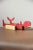 Red Knife Rests in Wood and Metal in Red by Alto Duo, Set of 6 For Sale - Image 8 of 10