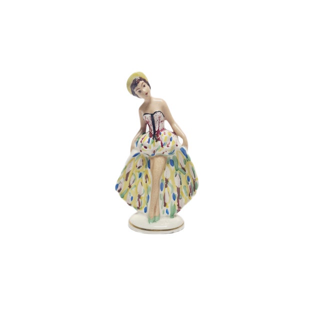 Ceramic Dancing Lady Figurine by Steatyt, Poland, 1950s For Sale - Image 7 of 12