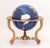 Copper Modern Semi-Precious Stone Inlaid Revolving Globe on Copper Stand For Sale - Image 8 of 15